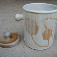 Handcrafted crock by Massachusetts potter Robbie Heidinger (www.robbieheidinger.com).