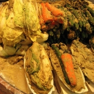 Nuka pickled vegetables in a Japanese market. Photo by Eric Haas