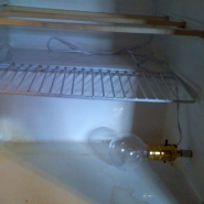 Incubator close-up: heat source.