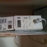 Incubator close-up: temperature controller.